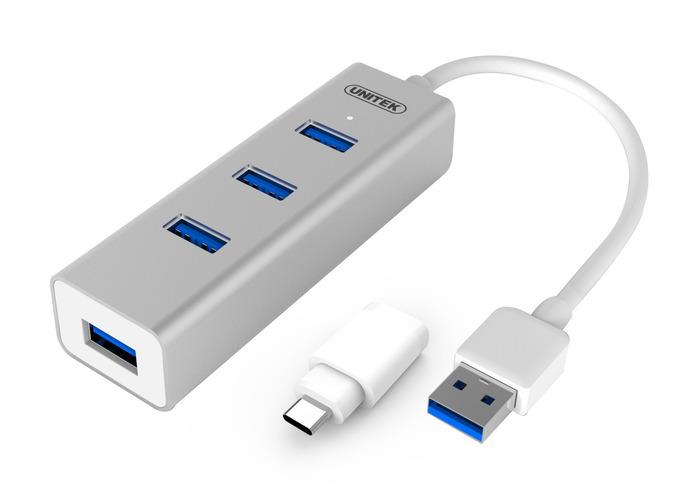 Unitek Hub 3x USB 3.0. + USB tipas-C, Y-3082B