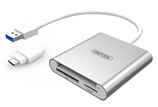 Unitek Kortelių skaitytuvas + USB/USB 3.1 tipas-C adapterį,Y-9313D