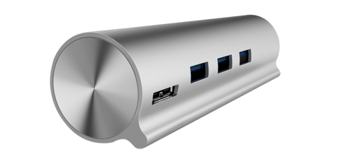 Unitek Hub TYP-C, 3x USB 3.0 + SD/microSD, aliuminis, Y-3094