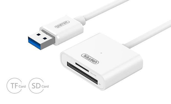 Unitek Kortelių skaitytuvas  USB3.0 - microSD/SD,Y-9321