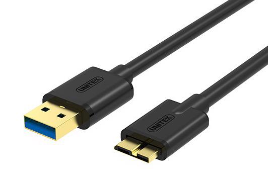 Unitek kabelis USB 3.0. microUSB-USB, 1,0m, Y-C461GBK