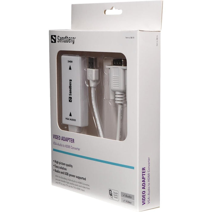 Konverteris VGA+Audio -> HDMI Sandberg