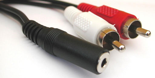 Adapteris MiniJack-F->2xRCA-M Sandberg