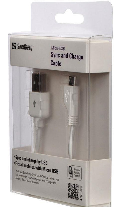 Kabelis Sandberg Micro USB Sync & Charge 1m