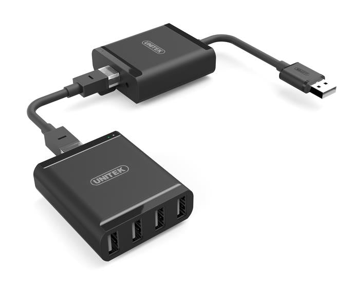 Unitek ilginamasis kabelis cat. 5e- 4xUSB; 100m, Y-2516