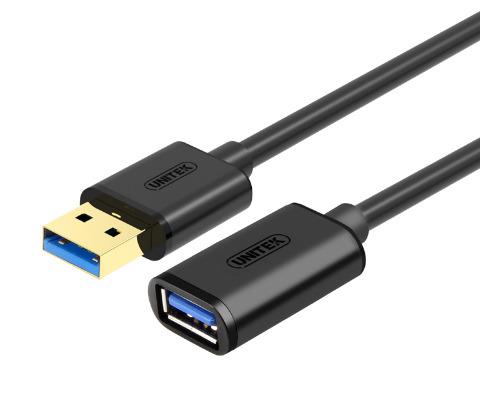 Unitek ilginamasis kabelis USB3.0 AM-AF, 1,0m;  Y-C457GBK