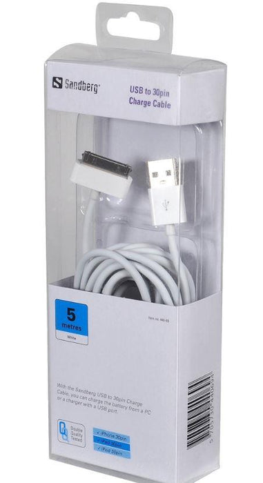 USB kabelis Sandberg 30-pin Charge 5m