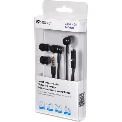 Ausinės Sandberg Speak'n Go In-Earset Juodos
