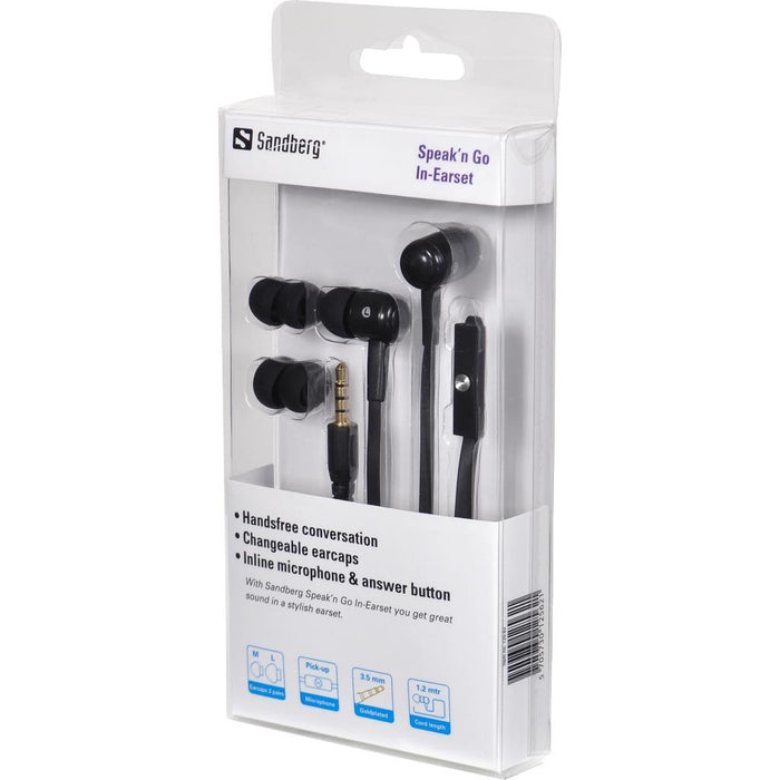 Ausinės Sandberg Speak'n Go In-Earset Juodos