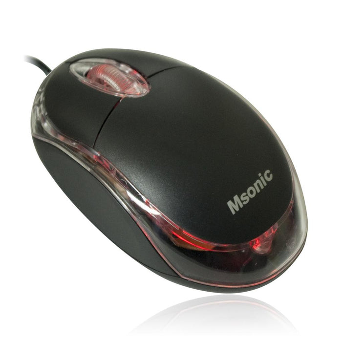 Optinė pelė MSONIC USB 1200dpi MX264K Juoda