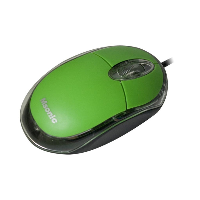 Optinė pelė MSONIC USB 1200dpi MX264E Žalia