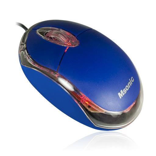 Optinė pelė MSONIC USB 1200dpi MX264B Mėlyna