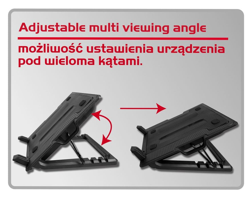 Aušinimo stovas Vakoss 17'' LF-1860, Juodas