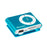 MP3 grotuvas su kortelių skaitytuvu Msonic, ausinės, miniUSB kabelis, mėlynas