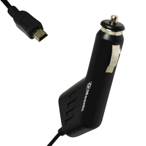 Automobilinis įkroviklis MSONIC mini USB, 1A, DC 12-24V MY3235UK Juodas