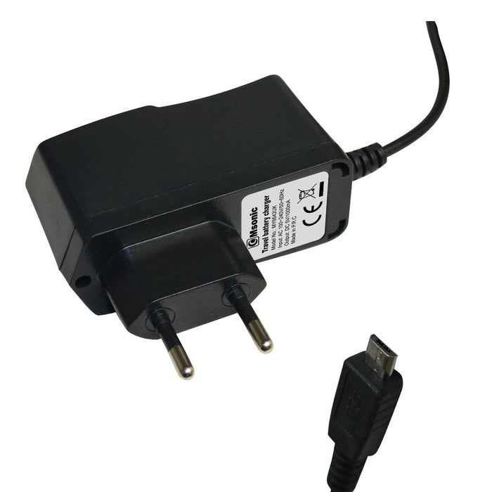 MicroUSB įkroviklis MSONIC 1A, AC 100~240V MY6642UK Juodas