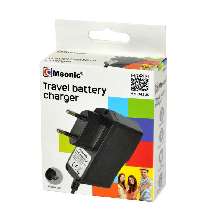 MicroUSB įkroviklis MSONIC 1A, AC 100~240V MY6642UK Juodas