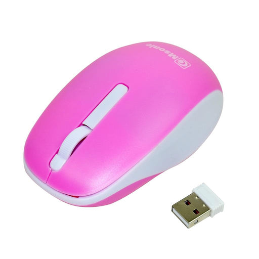 Bevielė optinė pelė Msonic MX707P 3D, 1000DPI, 2.4GHz, rožinės ir balta