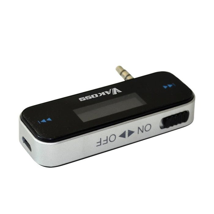 Vakoss FM siųstuvas smartfonui / planšetiniam kompiuteriui, LCD, FM-3654K, juoda