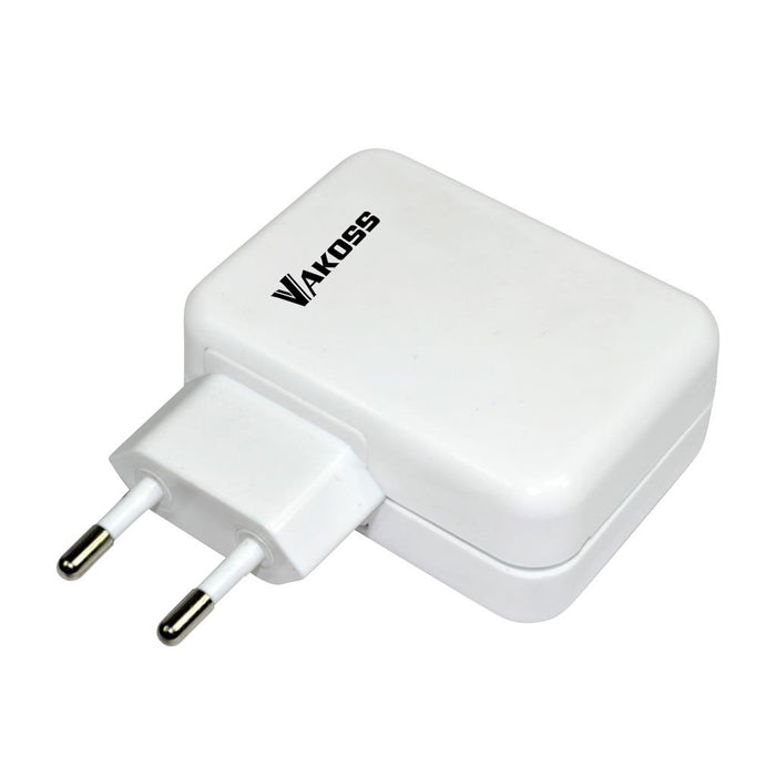 VAKOSS Multi-port USB įkroviklis  4xUSB, 4A, AC 100~240V TP-1883UW baltos