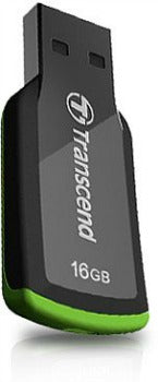 Atmintukas Transcend Capless JF360 16GB, Juodai-žalias