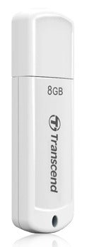 Atmintukas Transcend JF370 8GB, Baltas, BULK