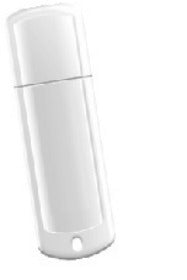 Atmintukas Transcend JF370 4GB, Be logotipo, Baltas