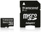 Atminties kortelė Transcend microSDHC 8GB CL10 + Adapteris