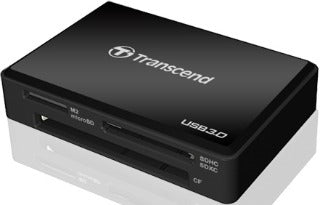 Kortelių skaitytuvas Transcend  USB3.0/2.0 Juodas
