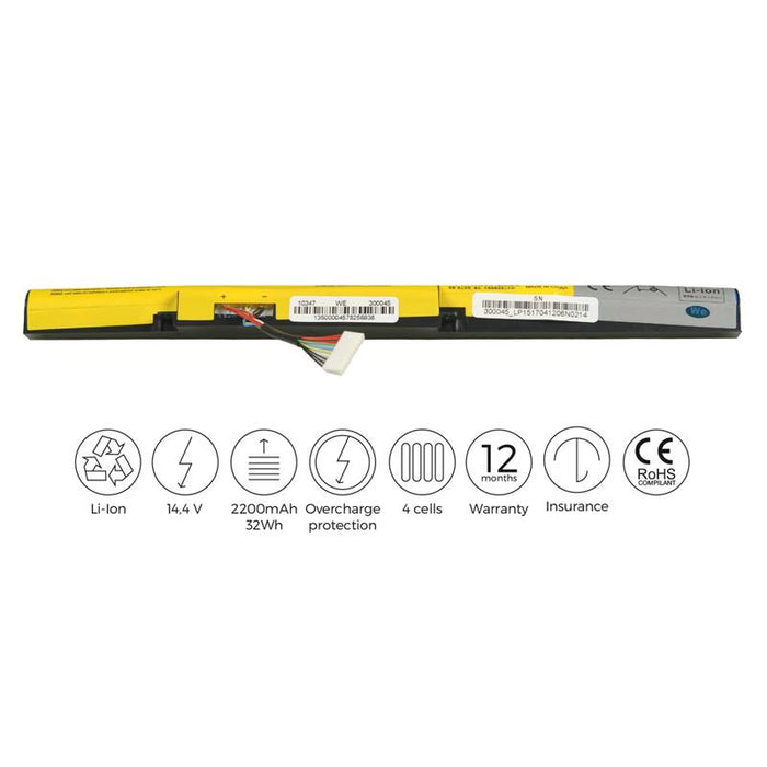 Nešiojamo kompiuterio baterija Whitenergy Lenovo IdeaPad Z400 14.4V 2200mAh