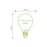 LED lemputė Whitenergy | E14 | 6 SMD 2835 | 3W | 100V-250V|šiltai balta| G45