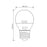 LED lemputė Whitenergy | E27 | 8 SMD2835 | 7W |230V šilta balta | rutulys G45