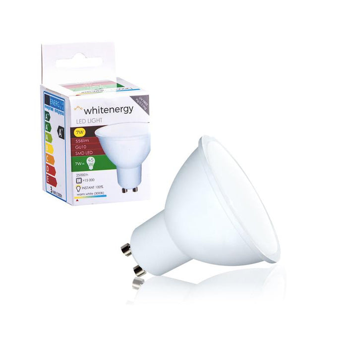 LED lemputė Whitenergy | GU10 | 8 SMD 2835 | 7W | 230V| pienas | MR16