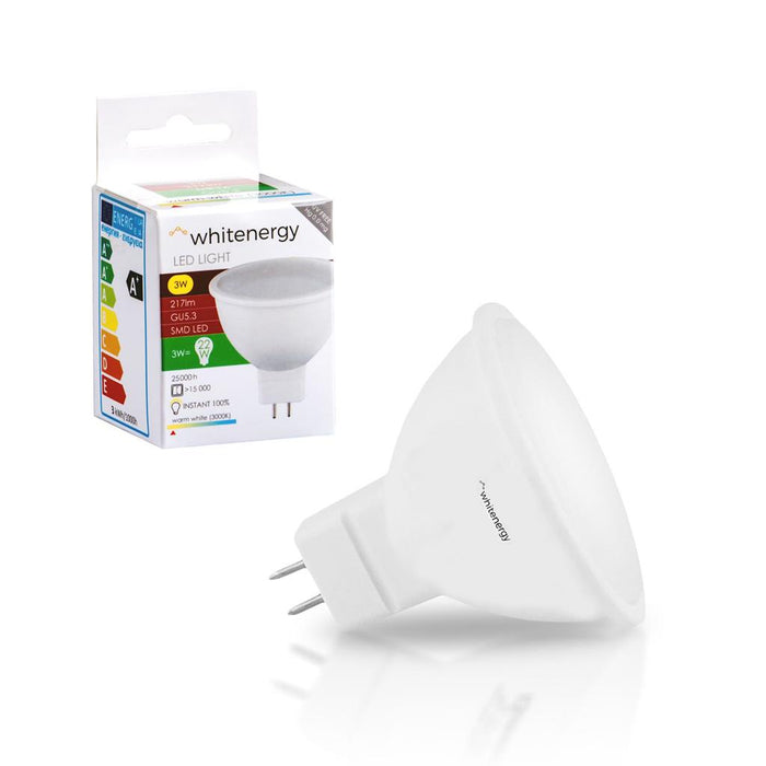 LED lemputė Whitenergy | GU5.3 | 6 SMD 2835 | 3W | 230V| pienas | MR16