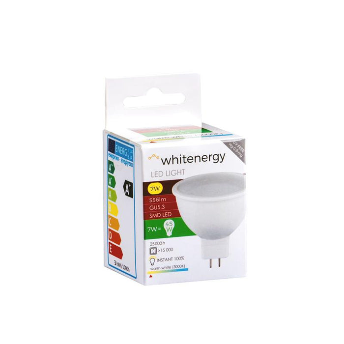 LED lemputė Whitenergy | GU5.3 | 8 SMD 2835 | 7W | 230V| pienas | MR16