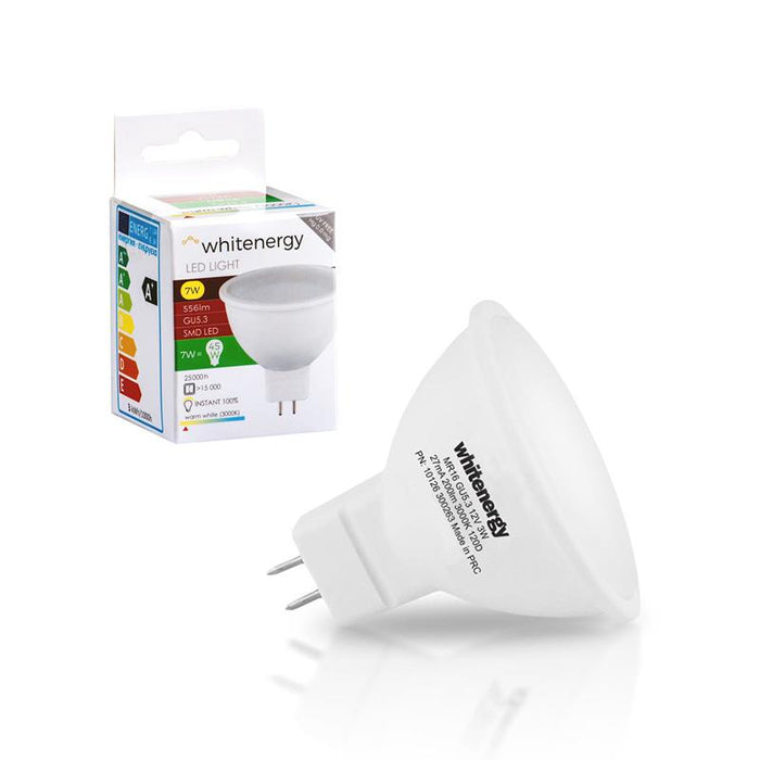 LED lemputė Whitenergy | GU5.3 | 8 SMD 2835 | 7W | 230V| pienas | MR16