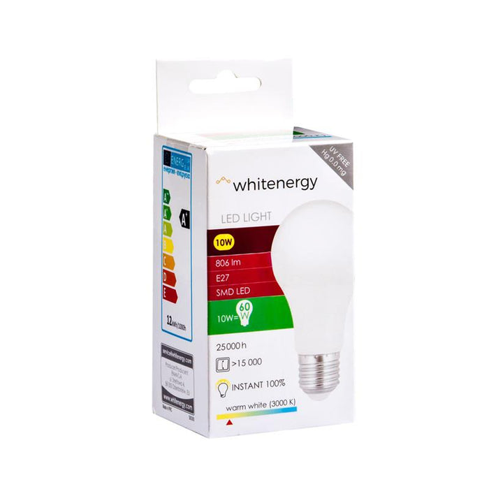 LED lemputė Whitenergy | E27 | 9 SMD2835 | 10W |230V šilta balta | A60