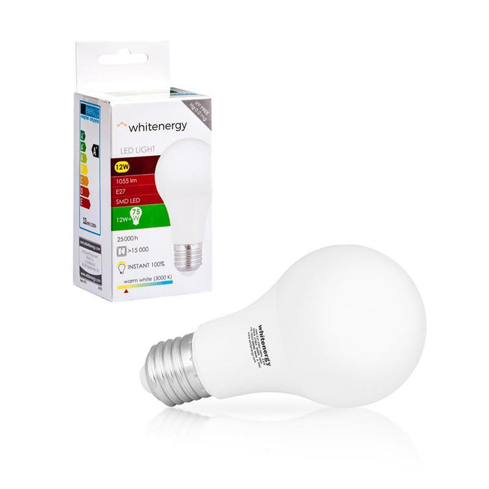 LED lemputė Whitenergy | E27 | 15 SMD2835 | 12W |230V šilta balta | A60