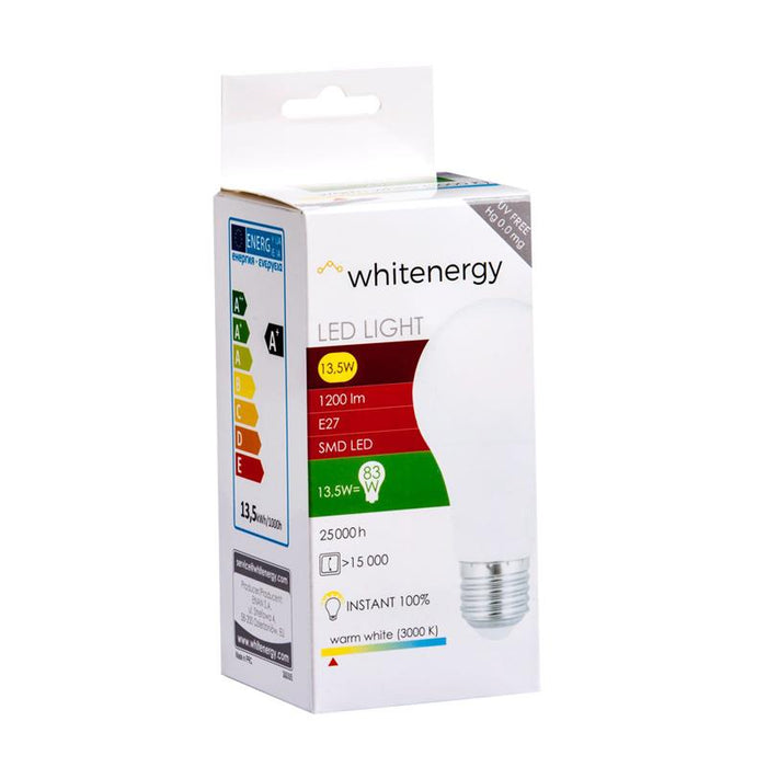 LED lemputė Whitenergy | E27 | 16 SMD2835 | 13,5W |230V šilta balta | A70