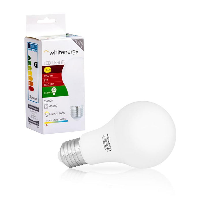 LED lemputė Whitenergy | E27 | 16 SMD2835 | 13,5W |230V šilta balta | A70