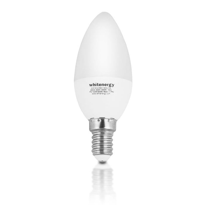 Whitenergy LED lemputė | 6xSMD2835| C37 | E14 | 3W | 230V | šilta balta | pienas