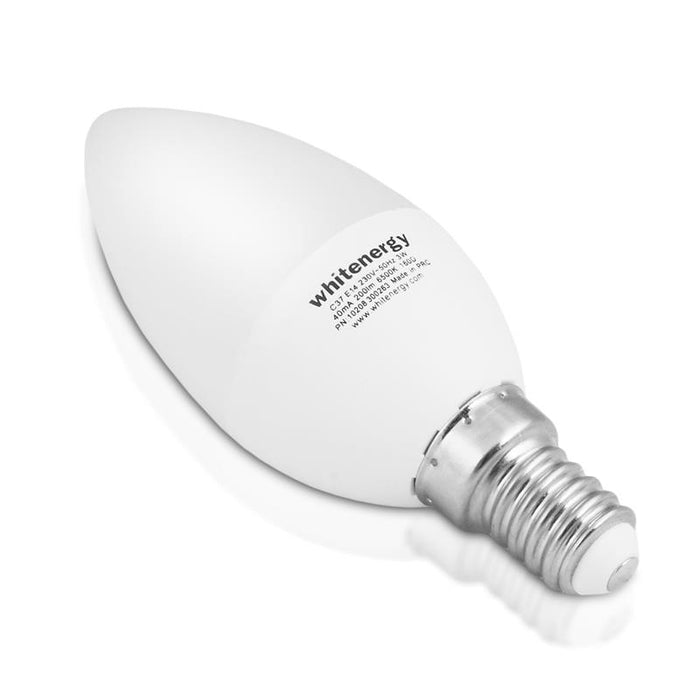 Whitenergy LED lemputė | 6xSMD2835| C37 | E14 | 3W | 230V | šilta balta | pienas