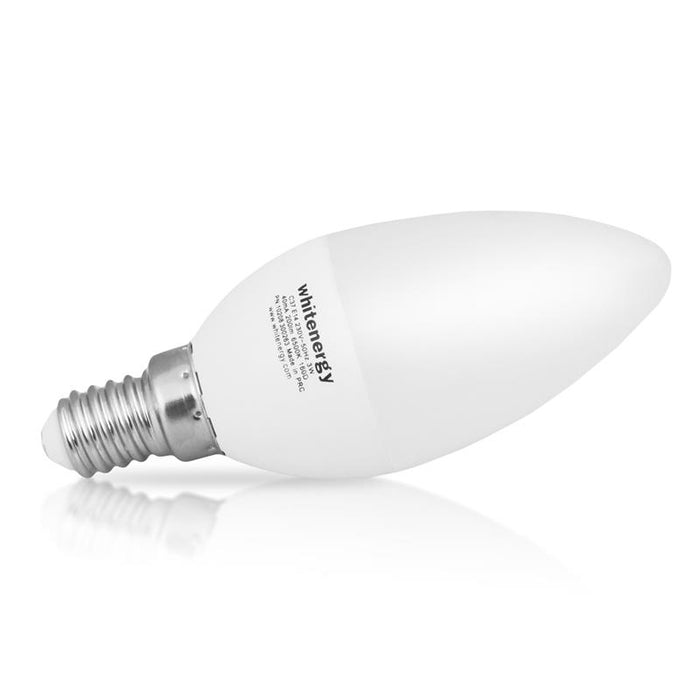 Whitenergy LED lemputė | 6xSMD2835| C37 | E14 | 3W | 230V | šilta balta | pienas