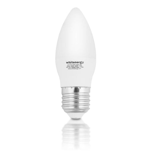 Whitenergy LED lemputė | 10xSMD2835| C37 | E27 | 5W | 230V| šilta balta | pienas