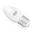 Whitenergy LED lemputė | 10xSMD2835| C37 | E27 | 5W | 230V| šilta balta | pienas