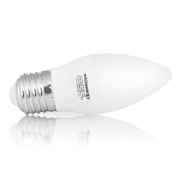 Whitenergy LED lemputė | 10xSMD2835| C37 | E27 | 5W | 230V| šilta balta | pienas