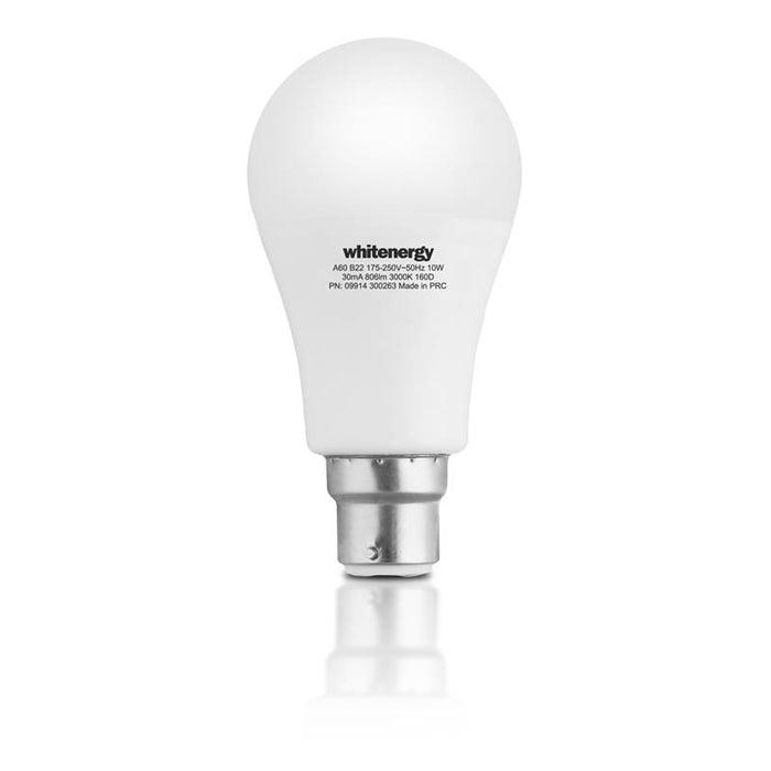 LED lemputė Whitenergy | B22 | 11 SMD2835 | 10W |175-250V šilta balta | A60