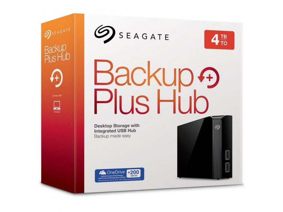 External HDD Seagate Backup Plus Hub 3.5'' 4TB USB3, Black