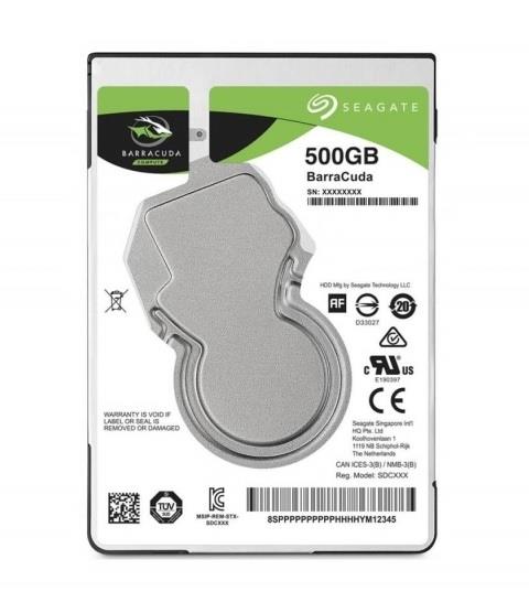 Seagate BarraCuda 2.5'' 500GB SATA3 7200RPM 128MB