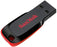 Atmintukas SanDisk Cruzer Blade 32GB, Sparta iki 18MBs, Juodai raudonas